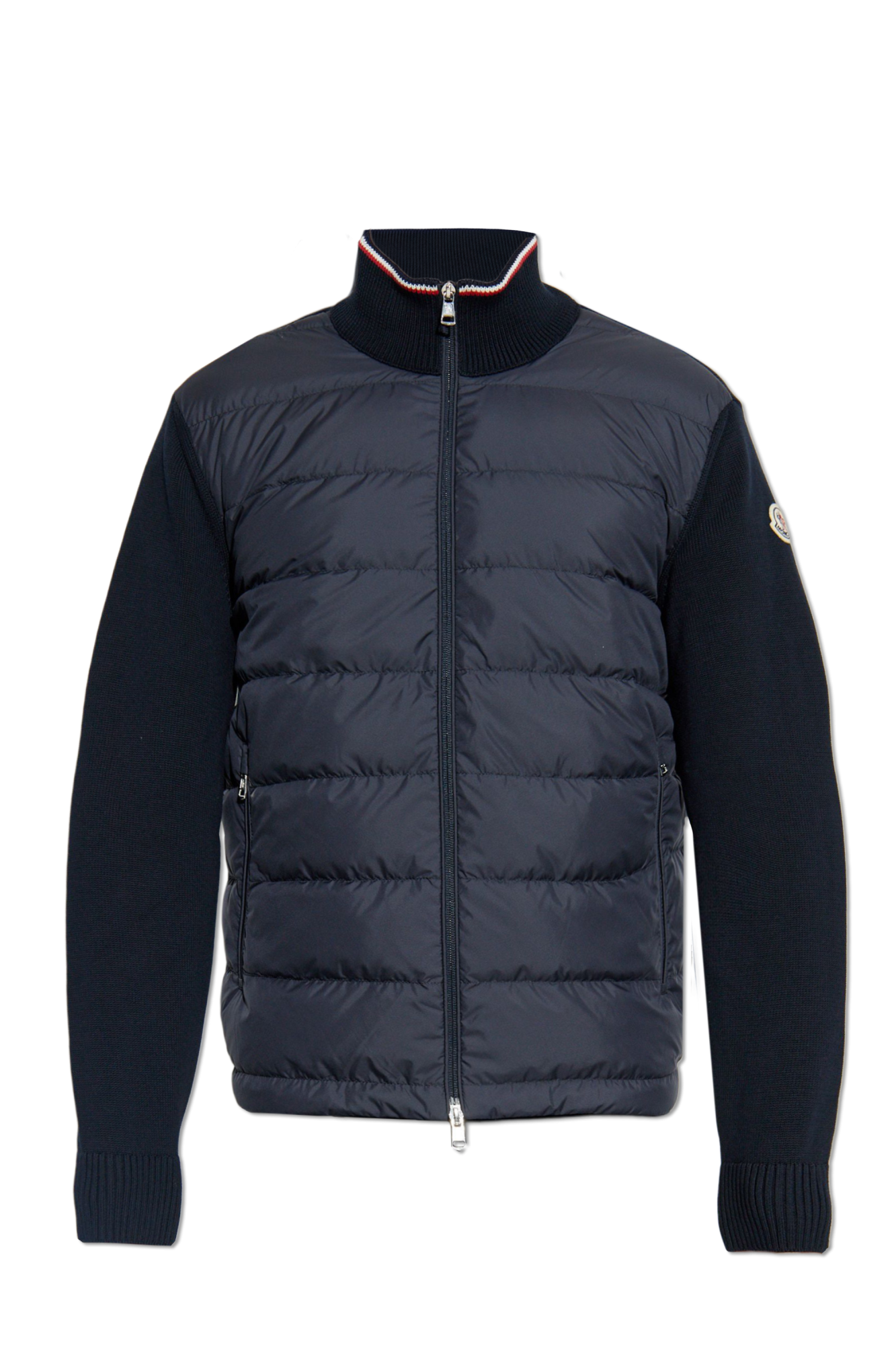 Navy blue Cardigan with down insert Moncler - Vitkac AS